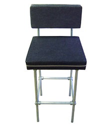 steal pipe high stool