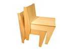 stacking plywood chair